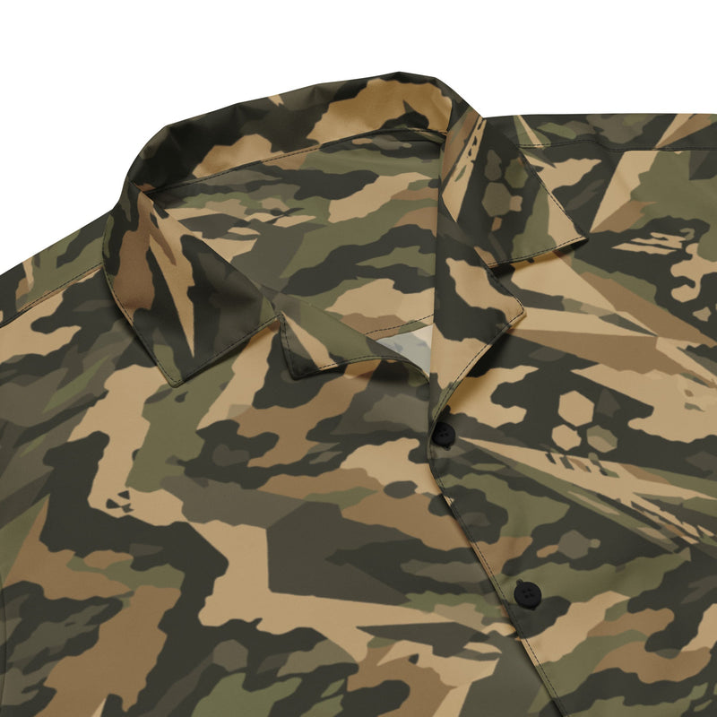 Spearpoint Vanguard Multi-Terrain CAMO Unisex Short-Sleeve Button Shirt - Button-Up