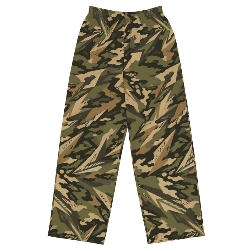 Spearpoint Vanguard Multi-Terrain CAMO Unisex Wide-Leg Leisure Pants - 2XS - Pant