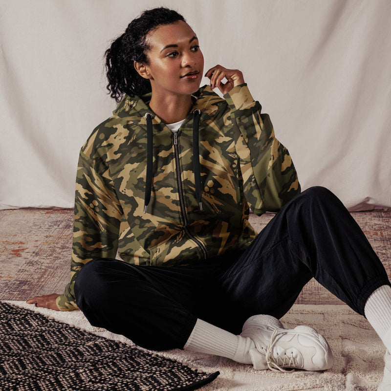 Spearpoint Vanguard Multi-Terrain CAMO Unisex Zip Hoodie