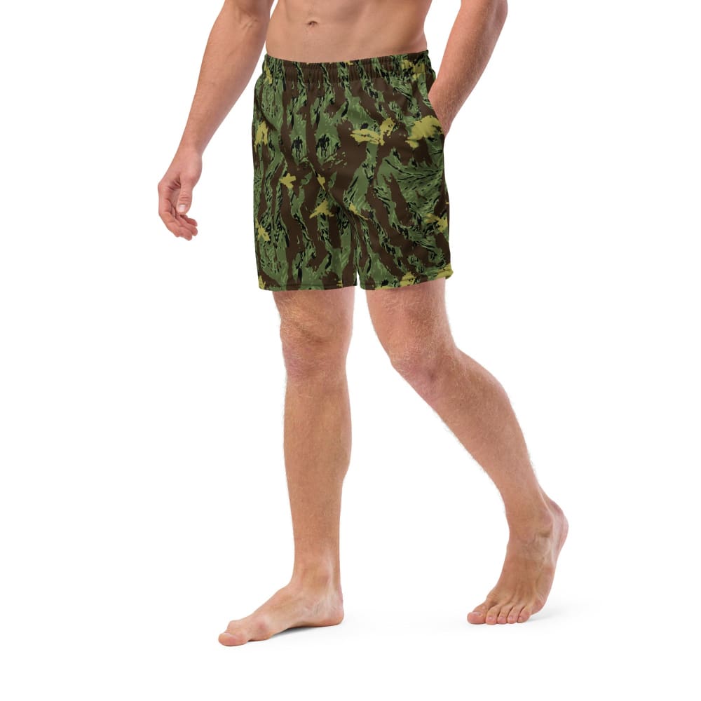 Special Purpose Canopy Tiger Stripe CAMO Men’s swim trunks - Mens Swim Trunks