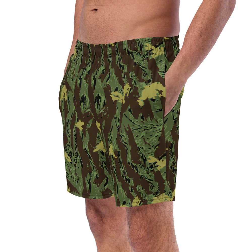 Special Purpose Canopy Tiger Stripe CAMO swim trunks - Mens Swim Trunks