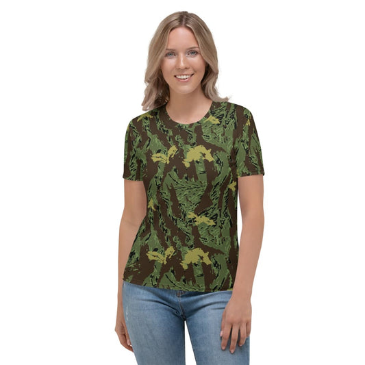 Special Purpose Canopy Tiger Stripe CAMO Women’s T-shirt - XS - Womens T-Shirt