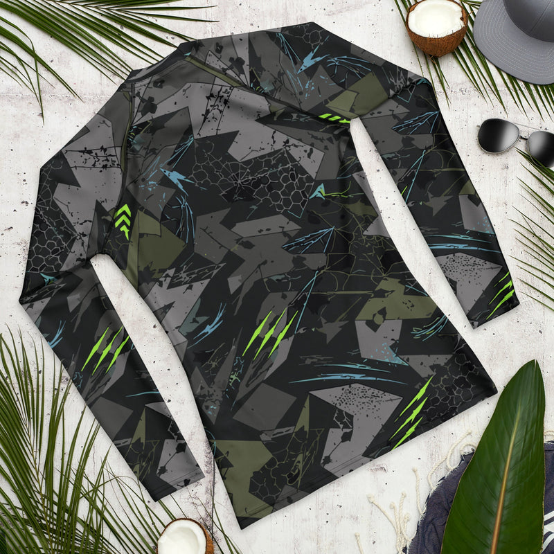 Spider Wall Reflex CAMO Mens Long-Sleeve Rash Guard - LS