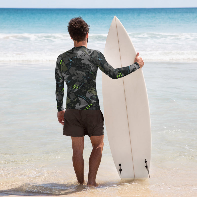 Spider Wall Reflex CAMO Mens Long-Sleeve Rash Guard - LS