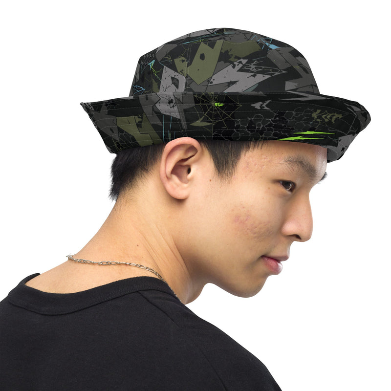 Spider Wall Reflex CAMO Reversible Bucket Hat - Head