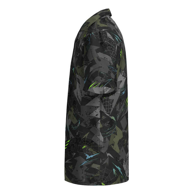 Spider Wall Reflex CAMO Unisex Short-Sleeve Button Shirt - Button-Up