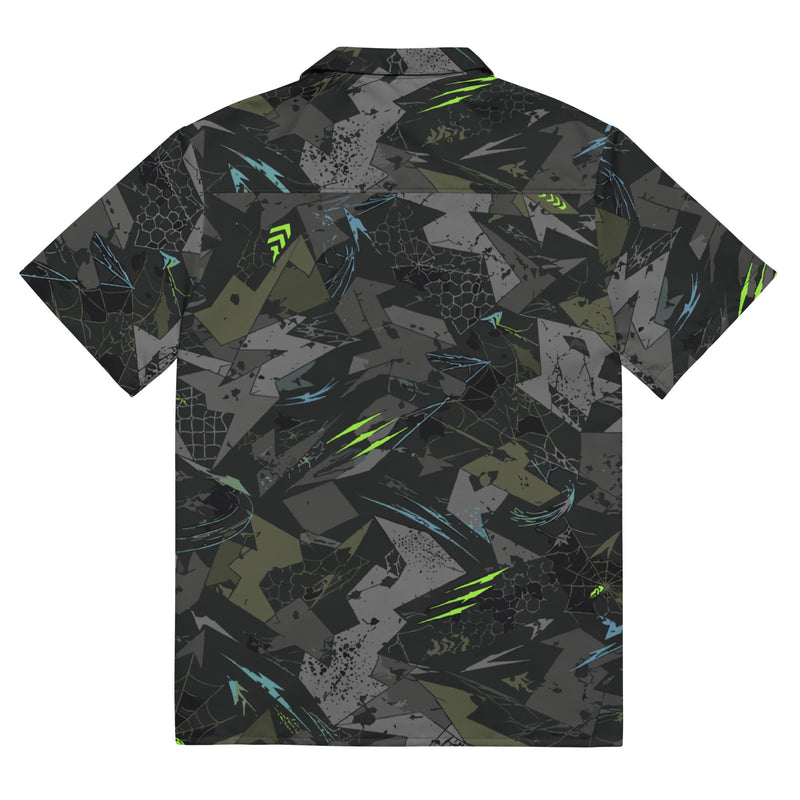Spider Wall Reflex CAMO Unisex Short-Sleeve Button Shirt - Button-Up