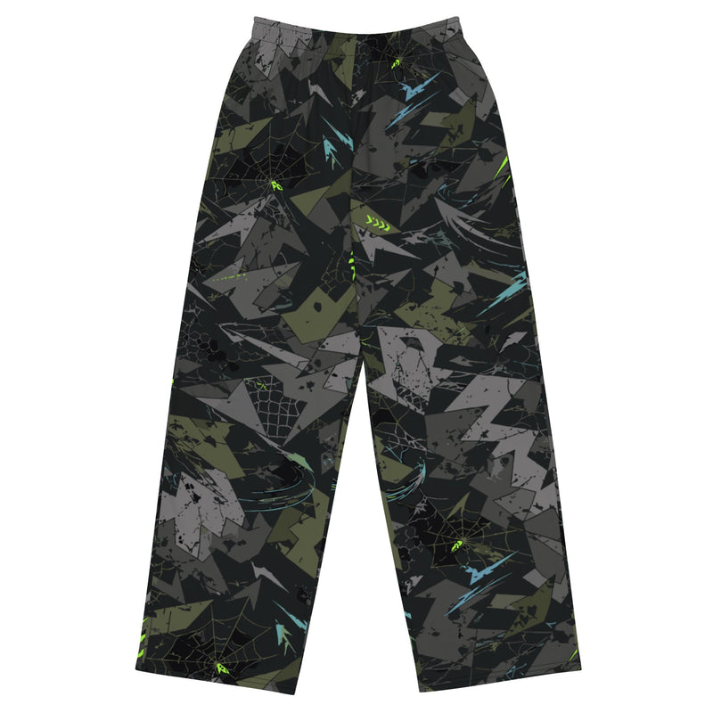 Spider Wall Reflex CAMO Unisex Wide-Leg Leisure Pants - 2XS - Pant