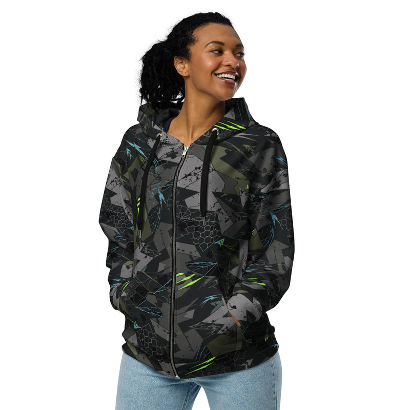 Spider Wall Reflex CAMO Unisex Zip Hoodie