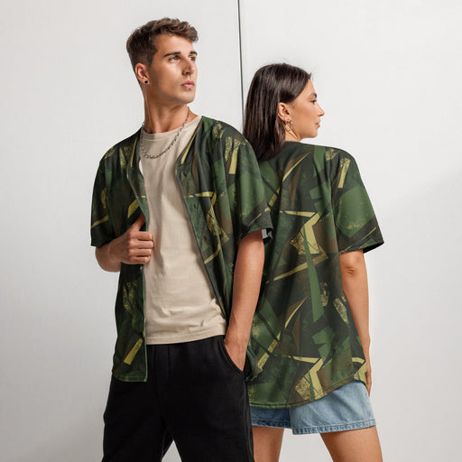 Splinter Vector Jungle CAMO Unisex Baseball Jersey - 2XS