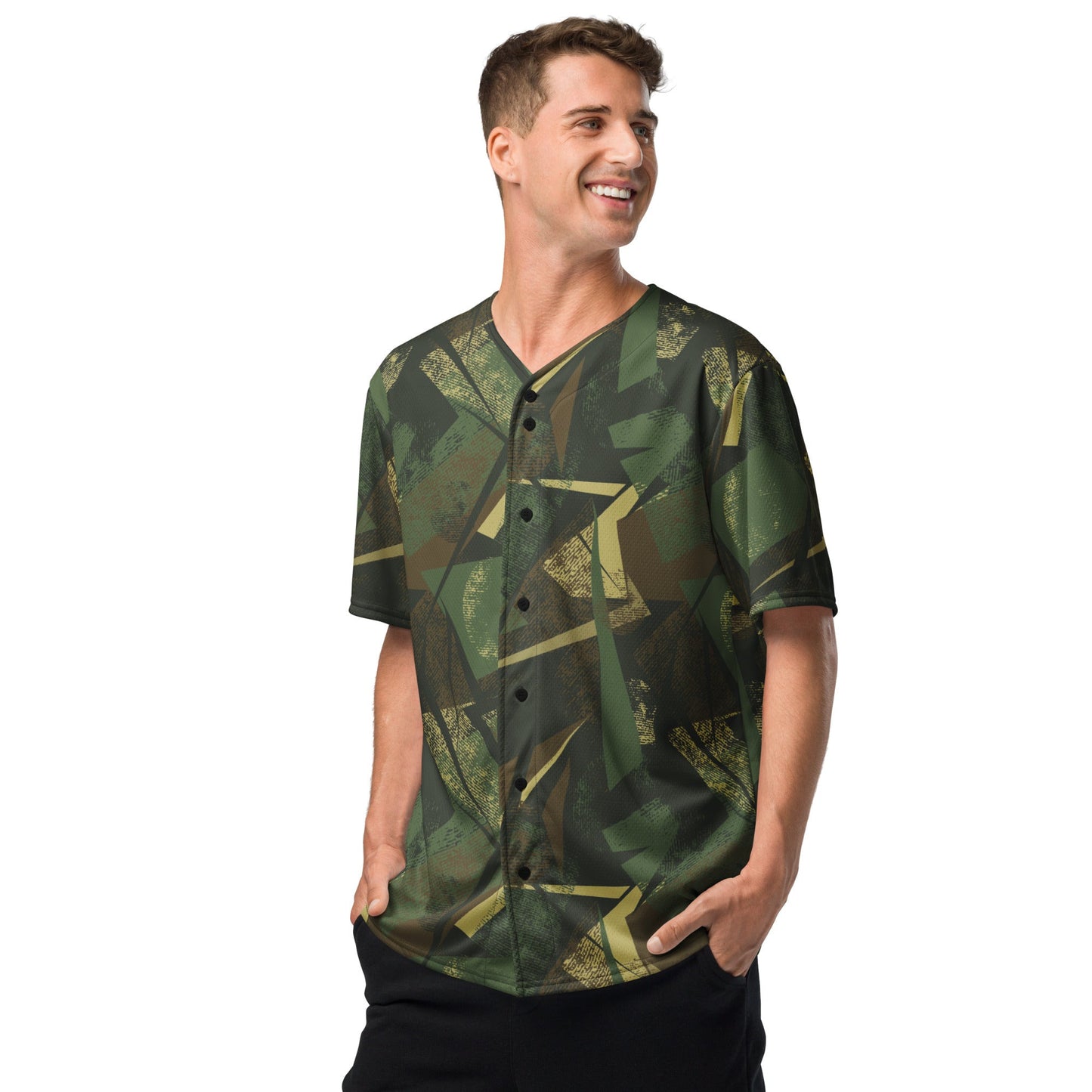 Splinter Vector Jungle CAMO baseball jersey - Baseball Jerseys