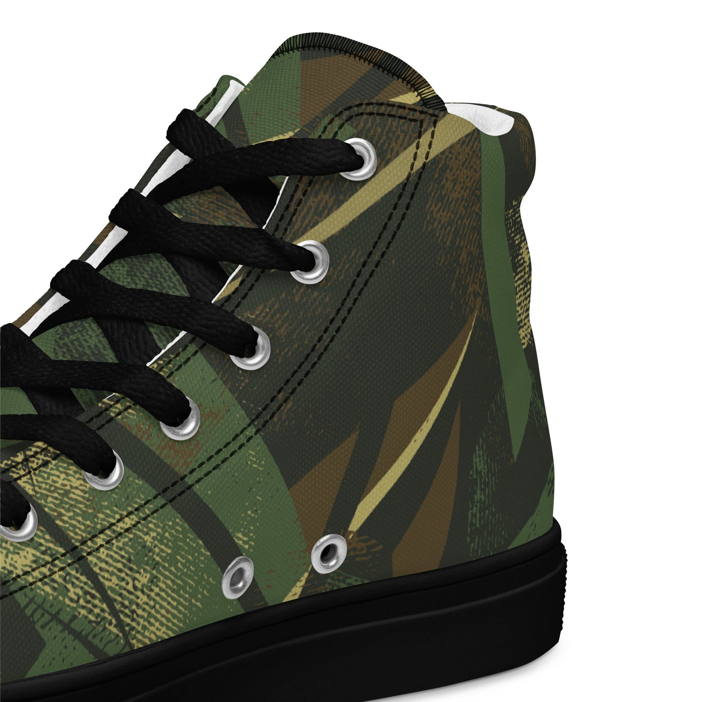 Splinter Vector Jungle CAMO Mens high top canvas shoes - High Top Canvas Shoes