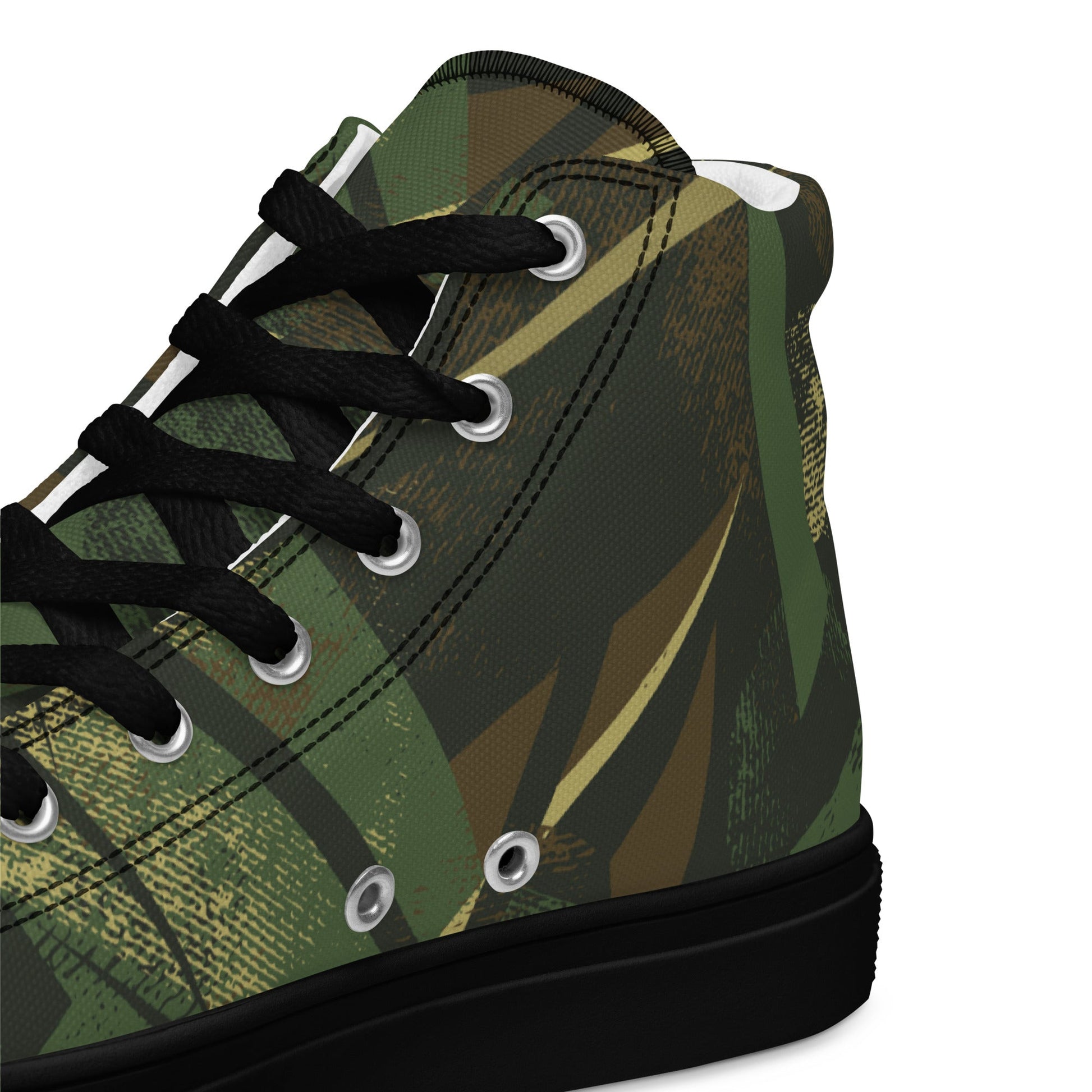 Splinter Vector Jungle CAMO Mens high top canvas shoes - High Top Canvas Shoes