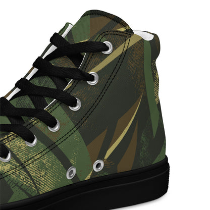 Splinter Vector Jungle CAMO Mens high top canvas shoes - High Top Canvas Shoes