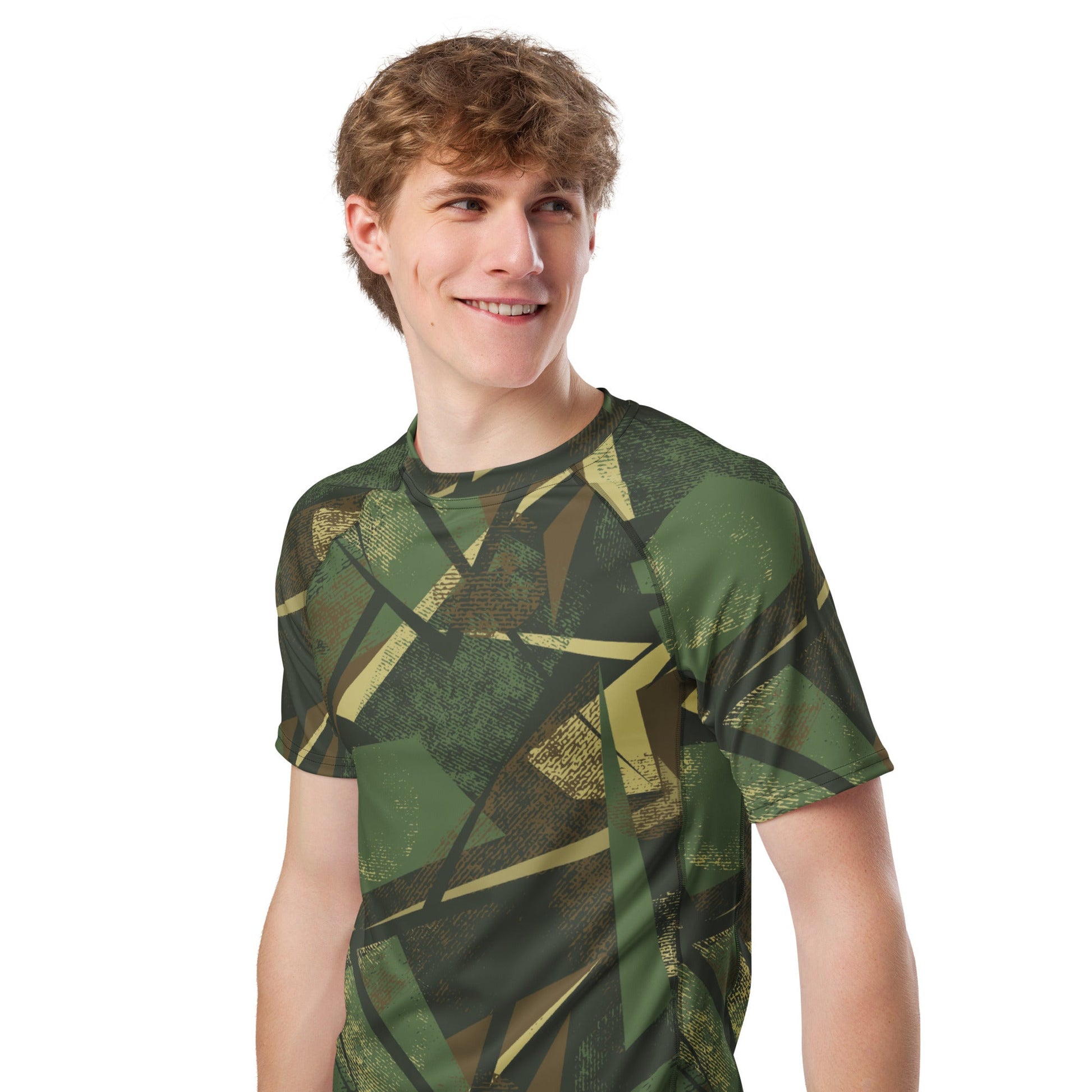 Splinter Vector Jungle CAMO Mens Short-Sleeve Rash Guard