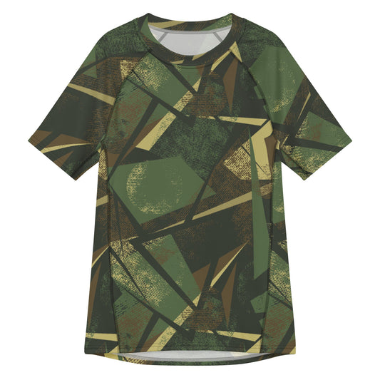 Splinter Vector Jungle CAMO Mens Short-Sleeve Rash Guard - 2XS - Short-sleeve Guards