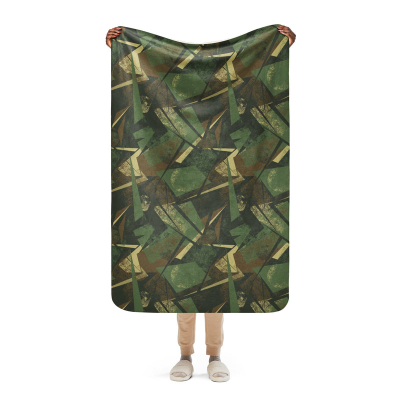 Splinter Vector Jungle CAMO Sherpa Blanket - 37″×57″