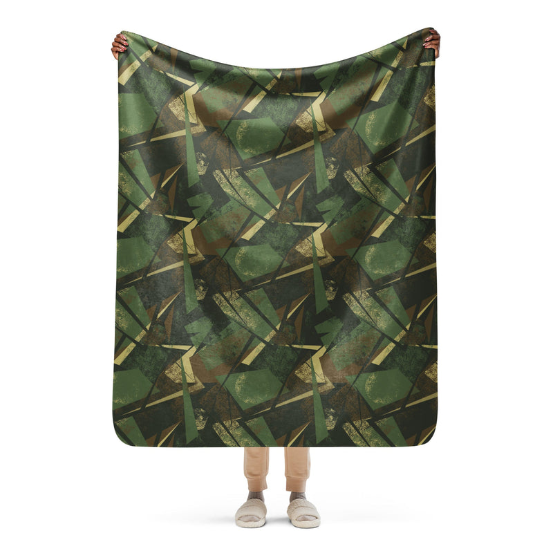 Splinter Vector Jungle CAMO Sherpa Blanket - 50″×60″