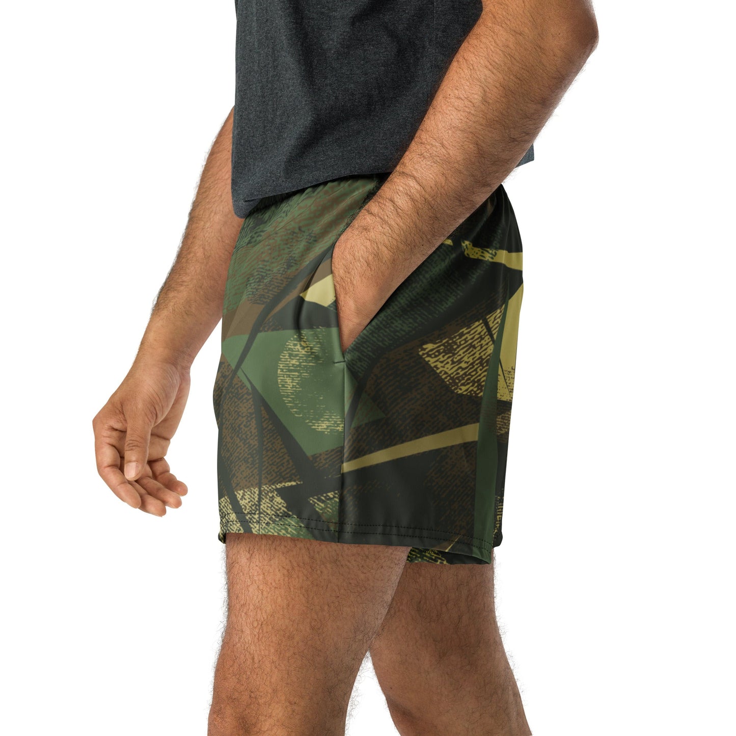 Splinter Vector Jungle CAMO Unisex Athletic Shorts - XS
