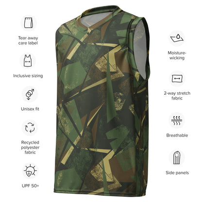 Splinter Vector Jungle CAMO unisex basketball jersey - Basketball Jerseys