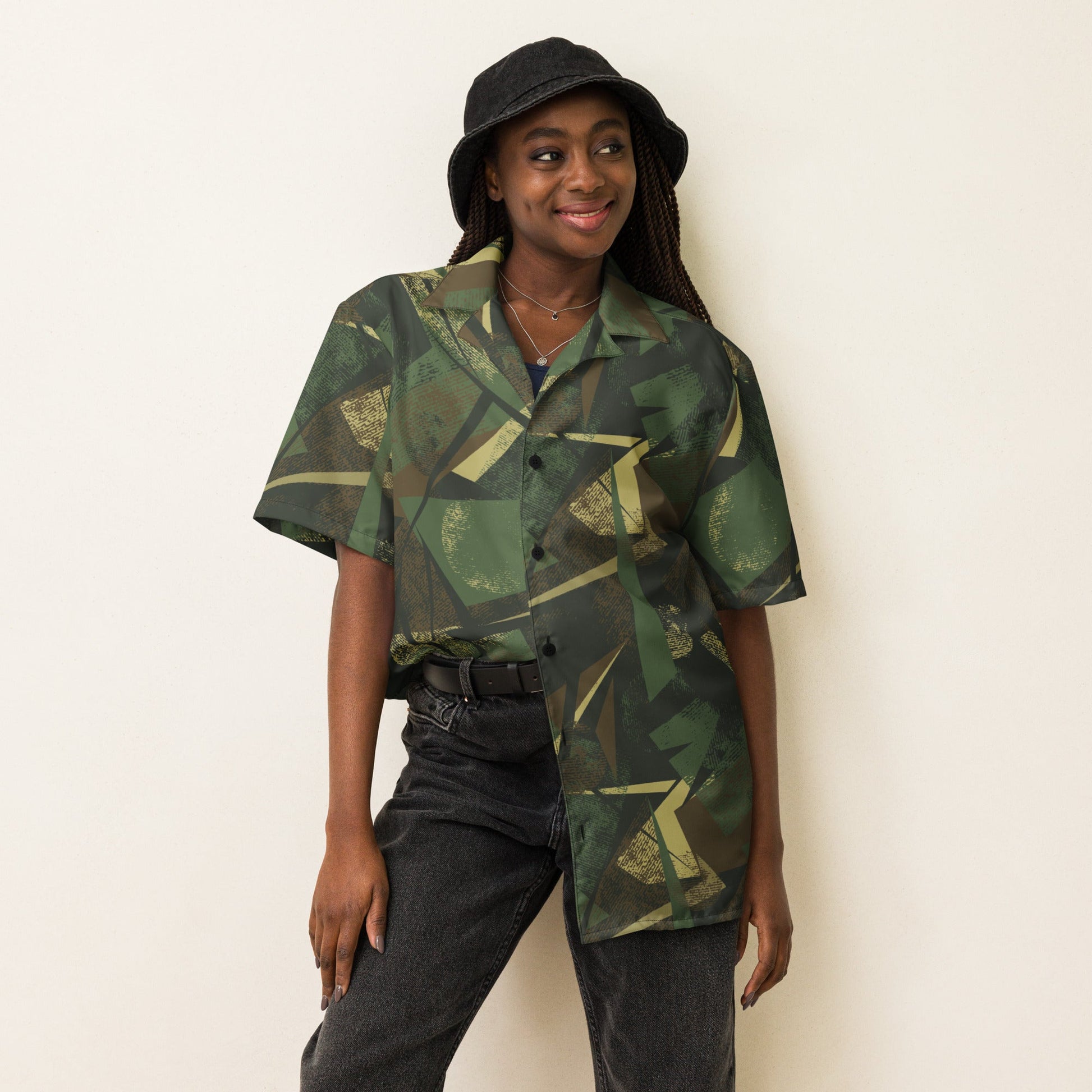 Splinter Vector Jungle CAMO Unisex button shirt - Button Shirts