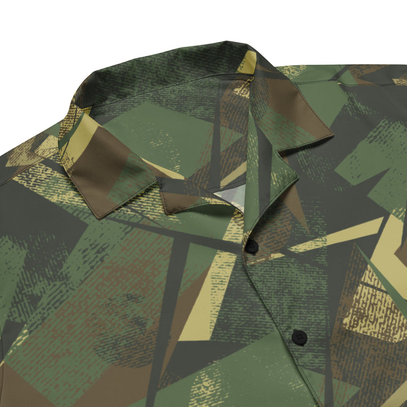 Splinter Vector Jungle CAMO Unisex Short-Sleeve Button Shirt - Button-Up