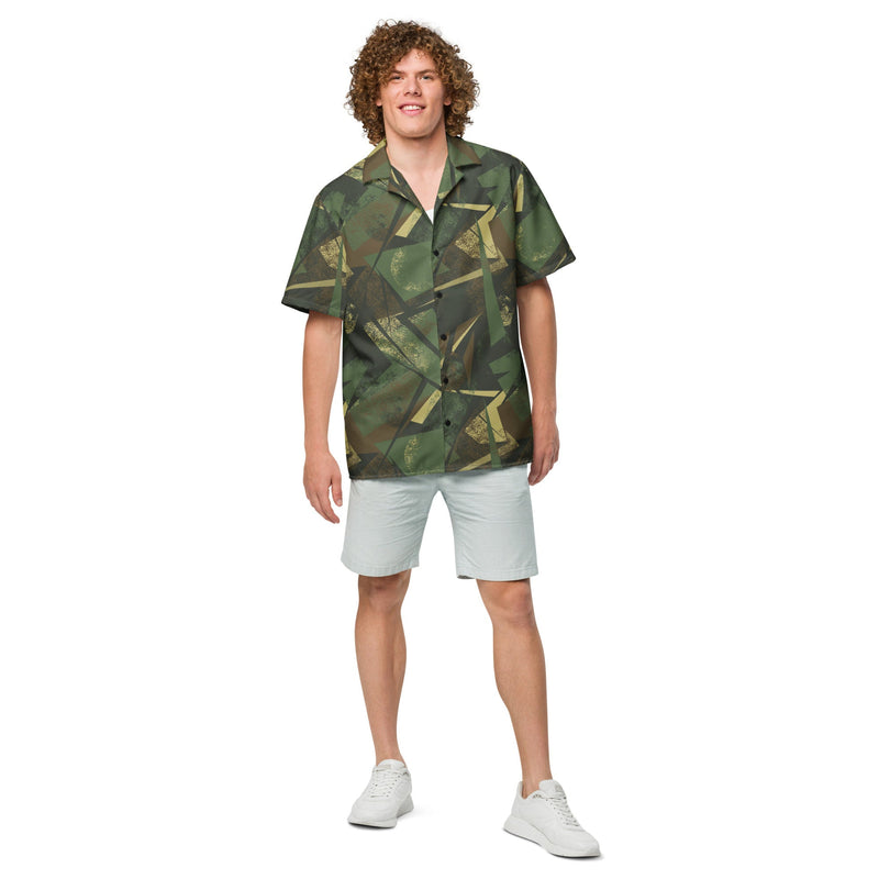 Splinter Vector Jungle CAMO Unisex Short-Sleeve Button Shirt - Button-Up