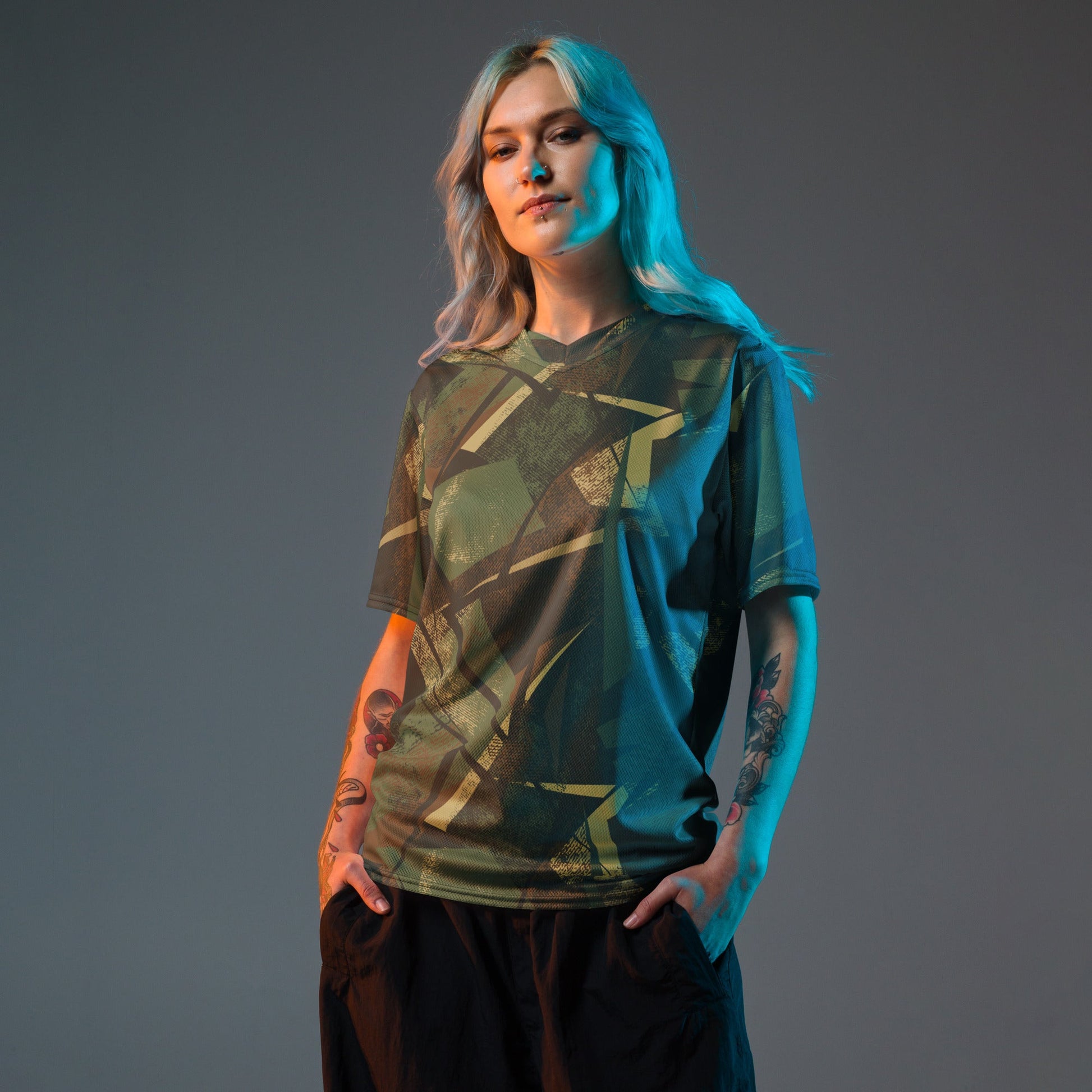 Splinter Vector Jungle CAMO Unisex Sports Jersey