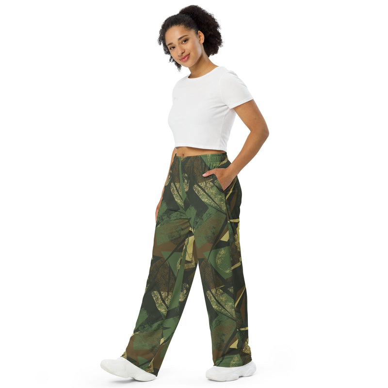 Splinter Vector Jungle CAMO Unisex Wide-Leg Leisure Pants