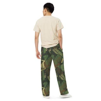 Splinter Vector Jungle CAMO unisex wide-leg pants - Wide-leg Pants
