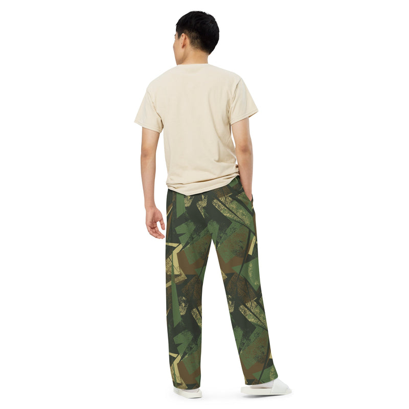 Splinter Vector Jungle CAMO Unisex Wide-Leg Leisure Pants