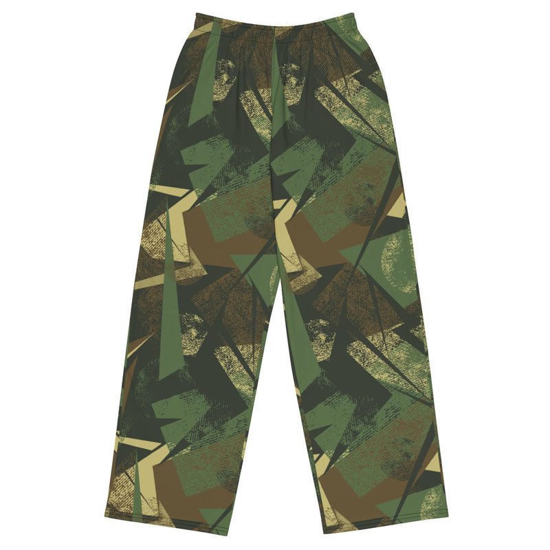 Splinter Vector Jungle CAMO Unisex Wide-Leg Leisure Pants - 2XS