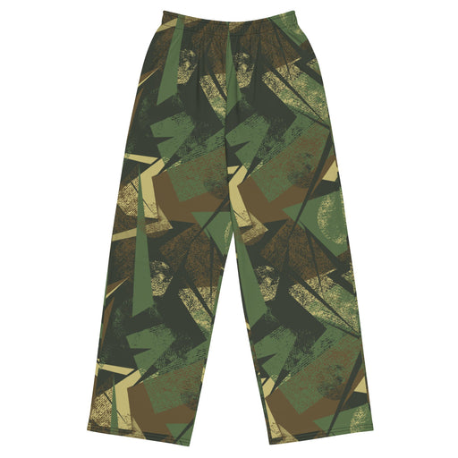 Splinter Vector Jungle CAMO Unisex Wide-Leg Leisure Pants - 2XS - Pant