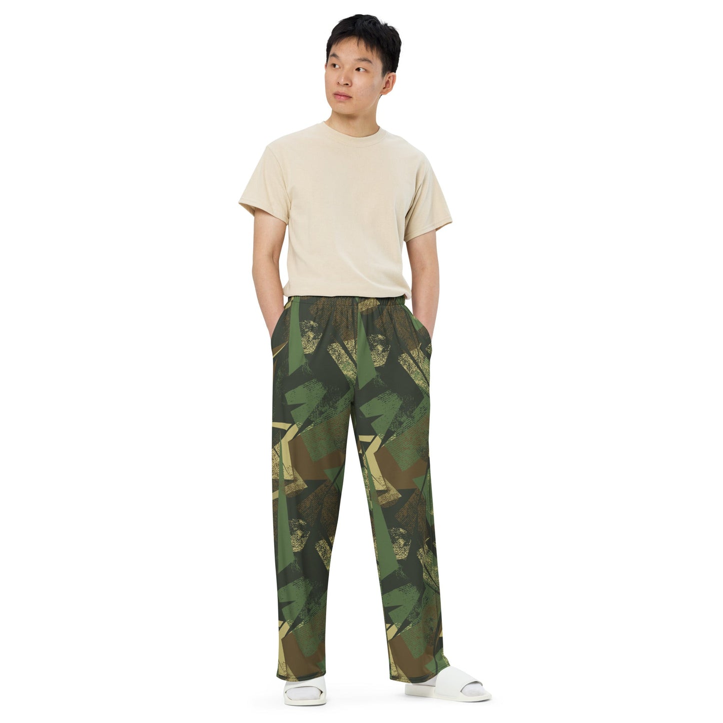 Splinter Vector Jungle CAMO unisex wide-leg pants - Wide-leg Pants