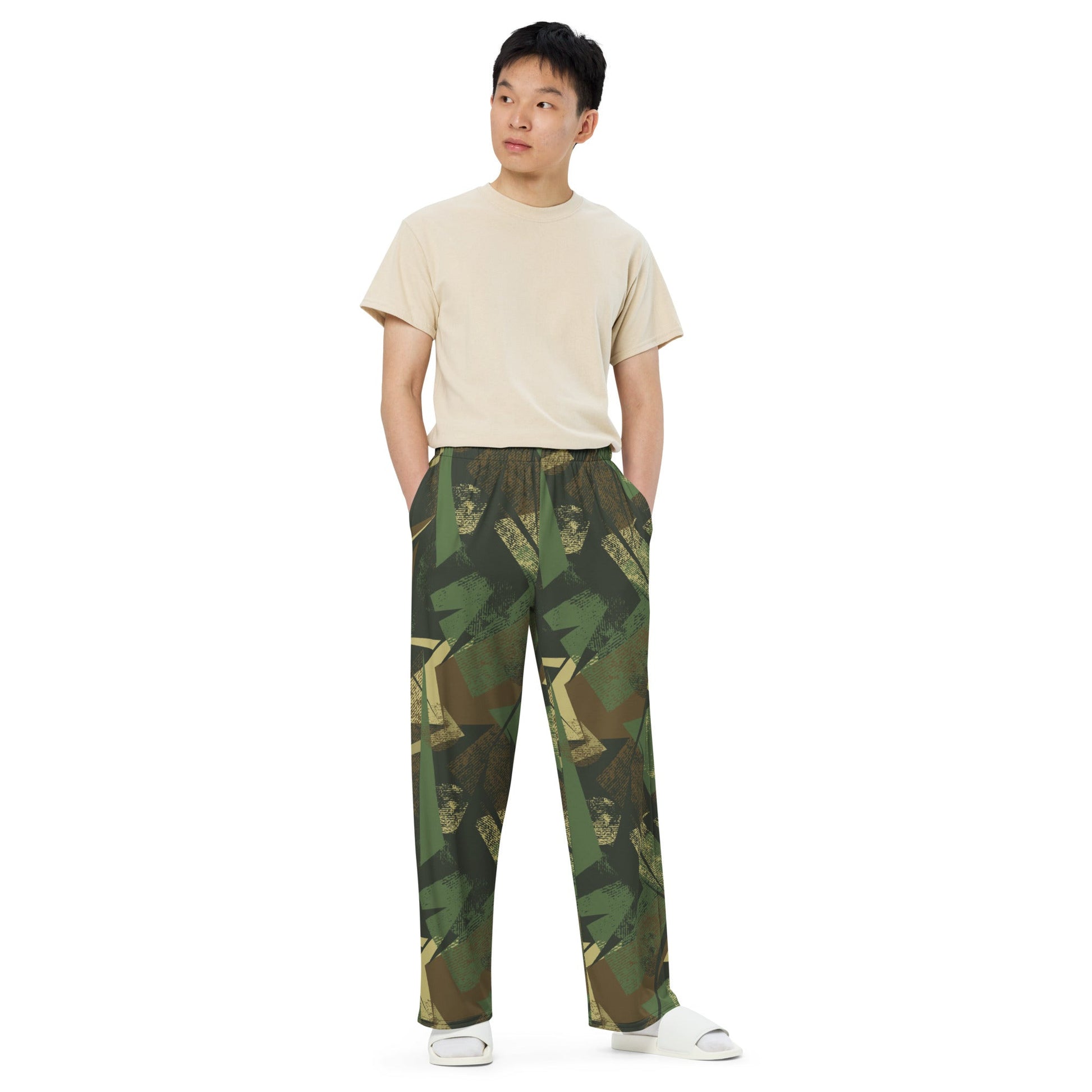 Splinter Vector Jungle CAMO unisex wide-leg pants - Wide-leg Pants