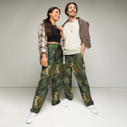Splinter Vector Jungle CAMO Unisex Wide-Leg Joggers - 2XS