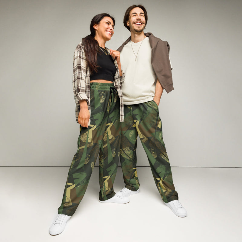 Splinter Vector Jungle CAMO Unisex Wide-Leg Joggers - 2XS