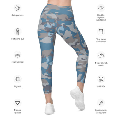 Stalker Clear Sky Video Game CAMO Leggings with pockets - Womens With Pockets