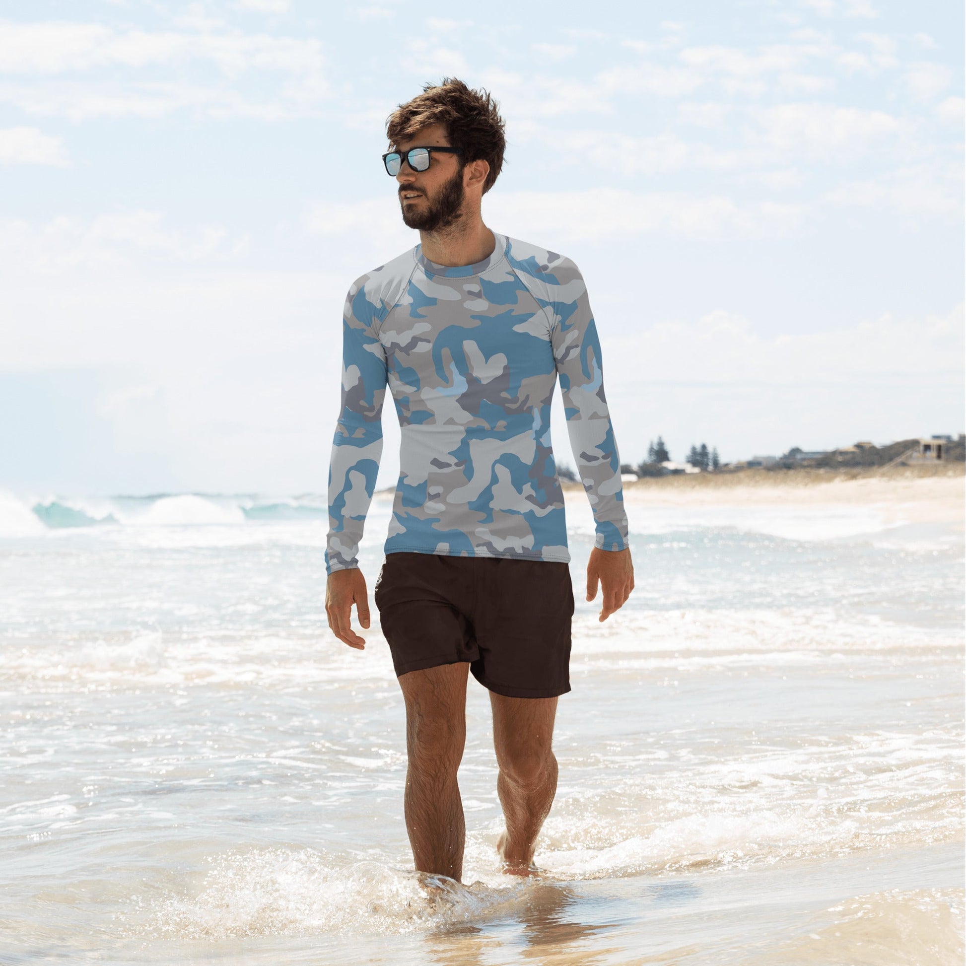 Stalker Clear Sky Video Game CAMO Mens Long-Sleeve Rash Guard - XS