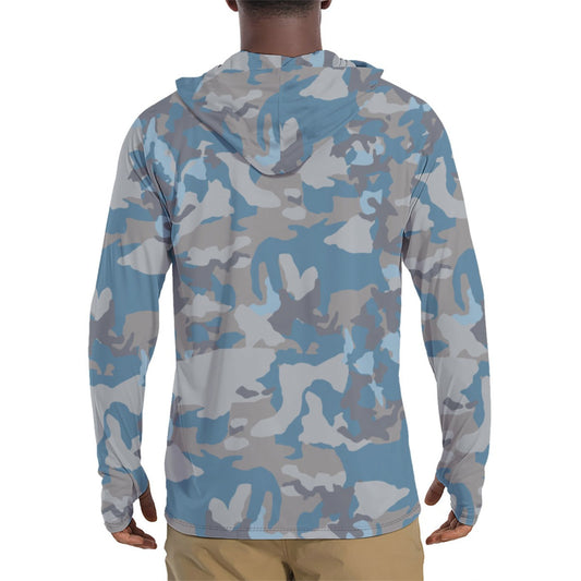 Stalker Clear Sky Video Game CAMO Mens Sunscreen Sports Hoodie With Thumb Holes