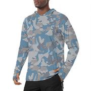 Skywatch CAMO Mens Sunscreen Sports Hoodie With Thumb Holes