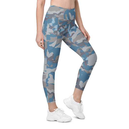 Stalker Clear Sky Video Game CAMO Womens Leggings with Pockets - 2XS