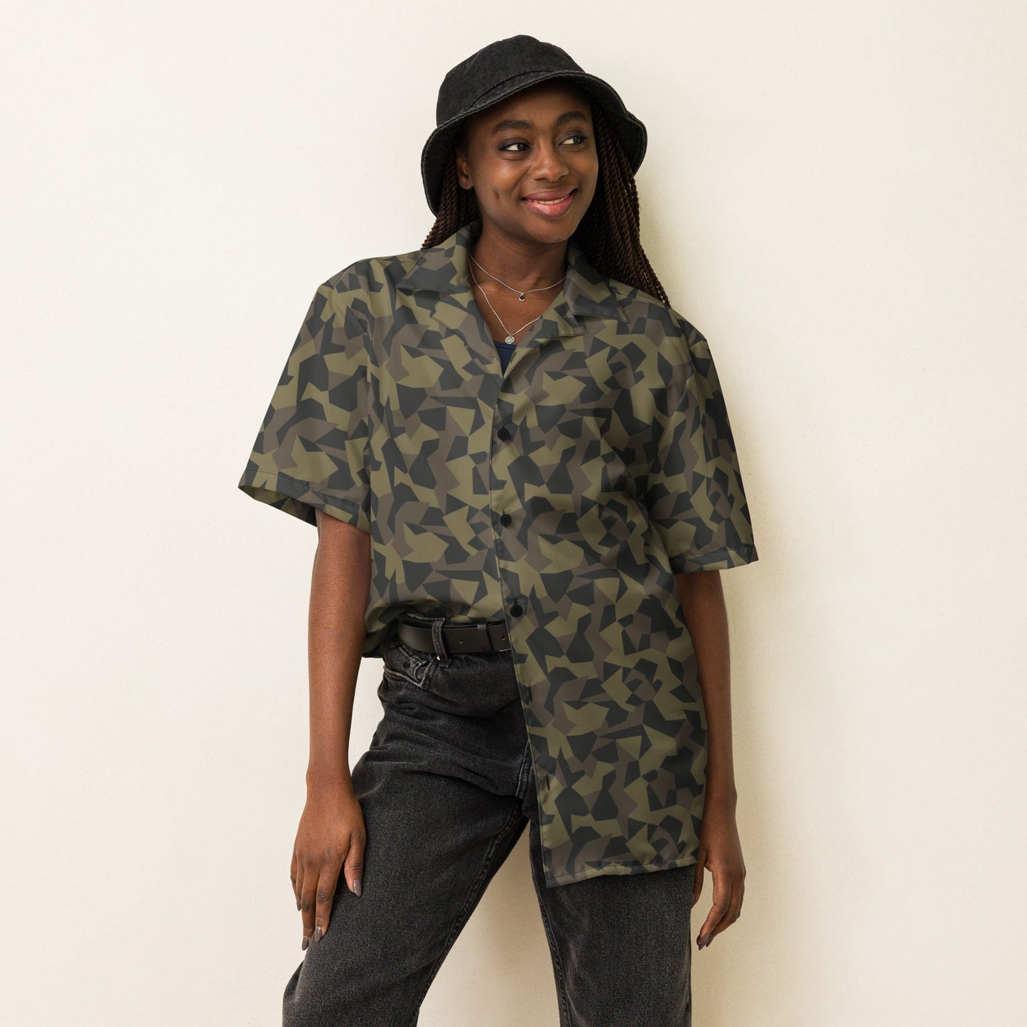 Stalker IPSF CAMO Unisex Short-Sleeve Button Shirt