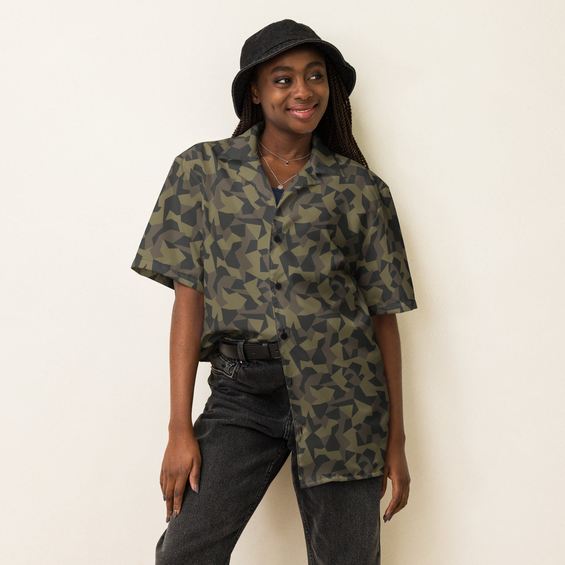 Stalker IPSF CAMO Unisex Short-Sleeve Button Shirt