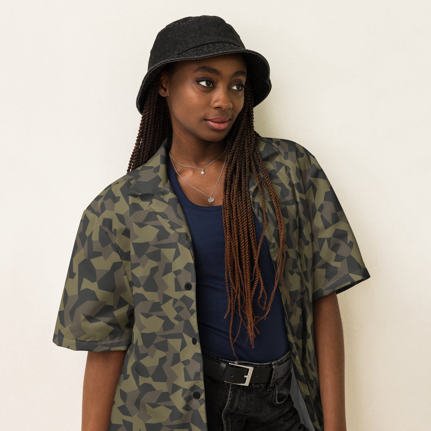 Stalker IPSF CAMO Unisex Short-Sleeve Button Shirt