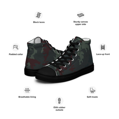 Starfleet MACO (Military Assault Command Operations) Movie CAMO Mens high top canvas shoes - High Top Canvas Shoes
