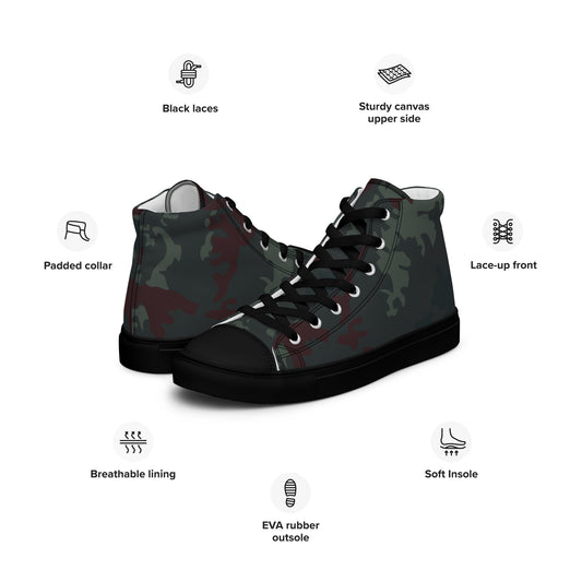 Starfleet MACO (Military Assault Command Operations) Movie CAMO Mens high top canvas shoes - High Top Canvas Shoes
