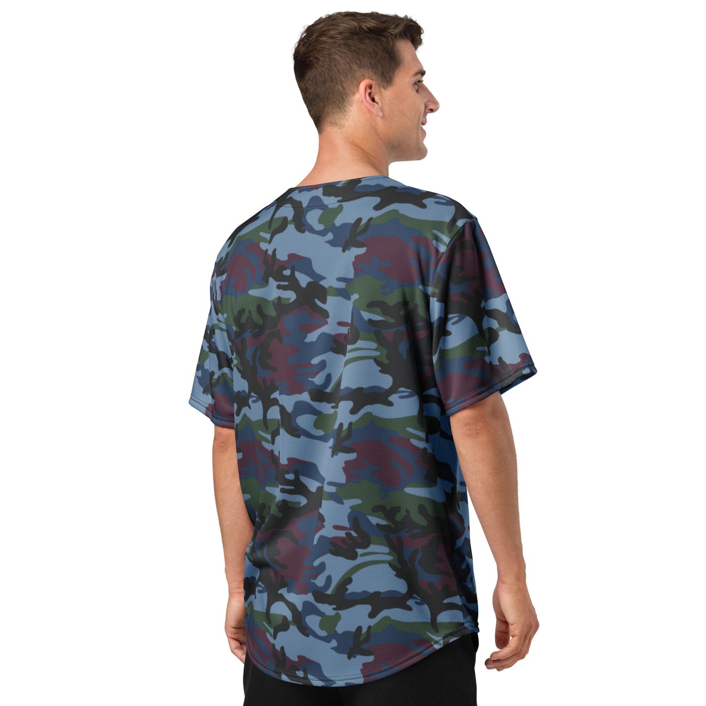 Street Fighter Allied Nations Movie CAMO baseball jersey - Baseball Jerseys
