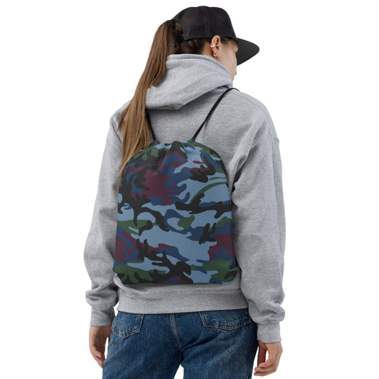 Street Fighter Allied Nations Movie CAMO Drawstring Bag - Bags