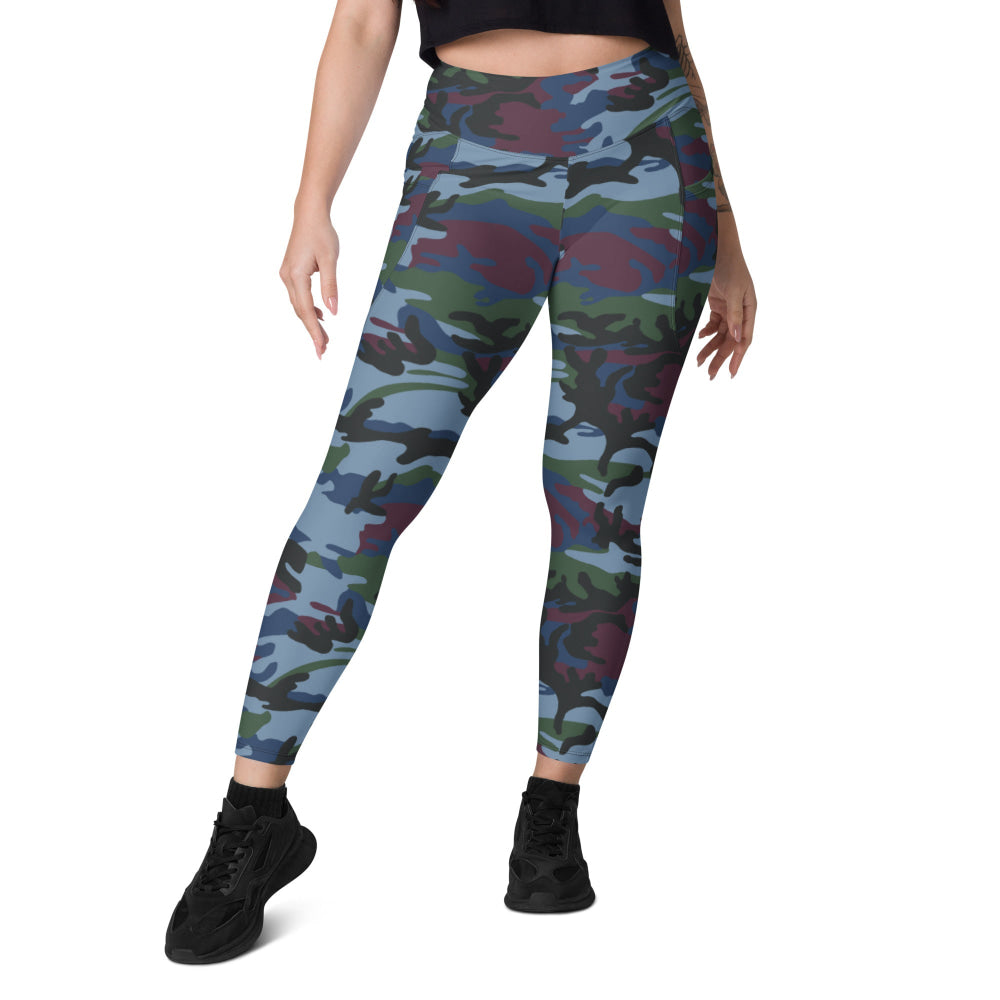 Street Fighter Allied Nations Movie CAMO Leggings with pockets - Womens With Pockets